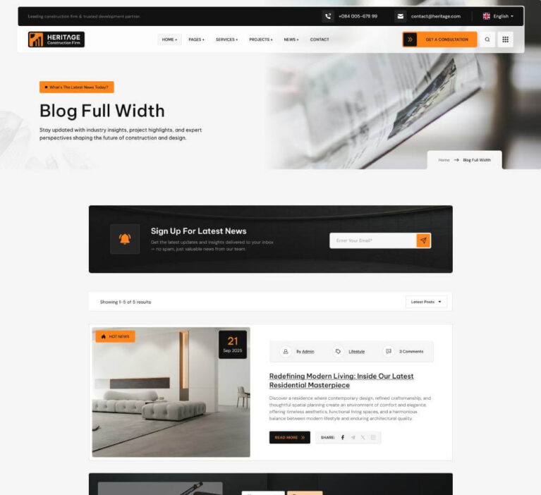 Blogs Full Width
